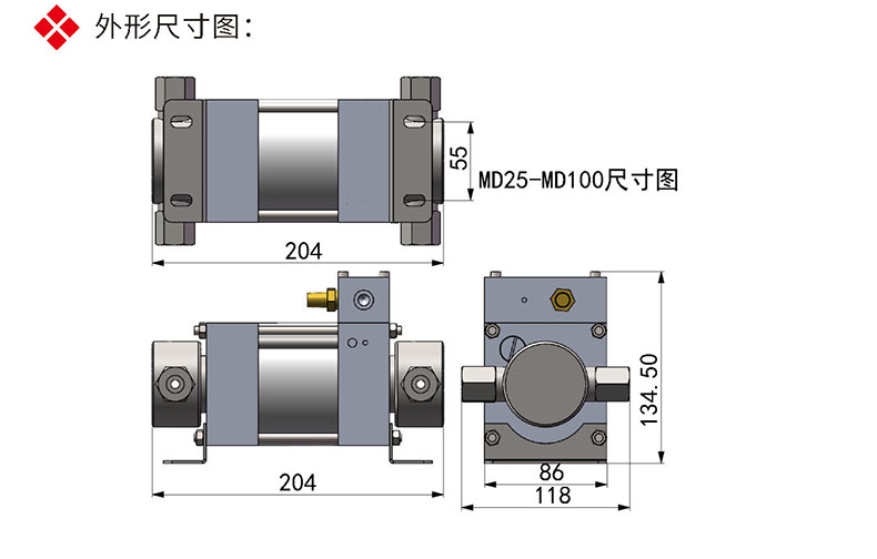 MD尺寸图